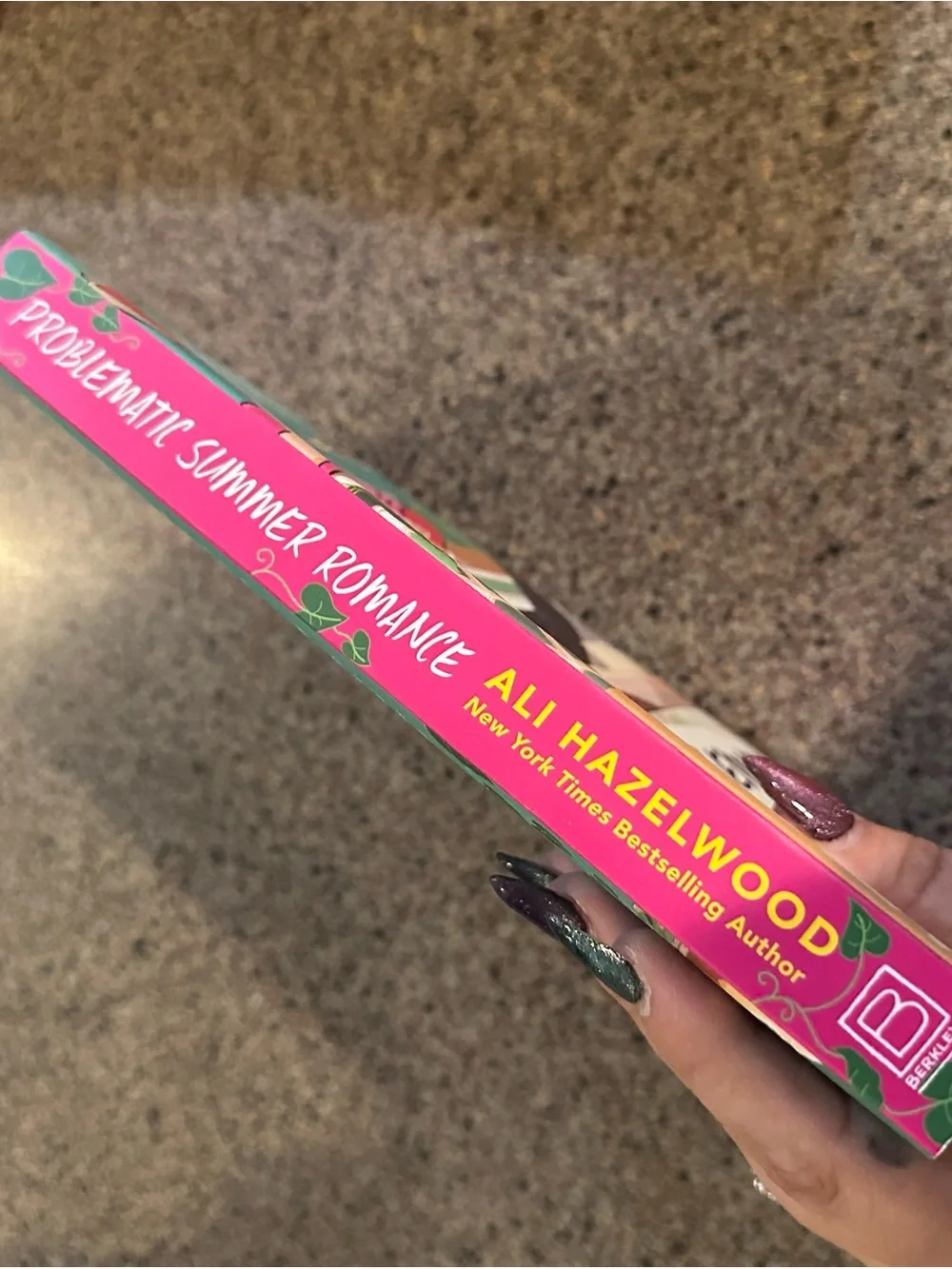 Problematic Summer Romance — Pink & Teal Book Cover